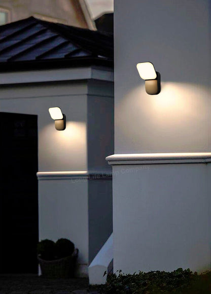 Modern 12W LED Black Outdoor Wall Light Adjustable Warm White - Energy Light Bulbs - Free delivery on all orders