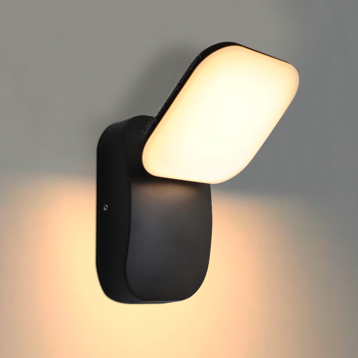 Modern 12W LED Black Outdoor Wall Light Adjustable Warm White - Energy Light Bulbs - Free delivery on all orders