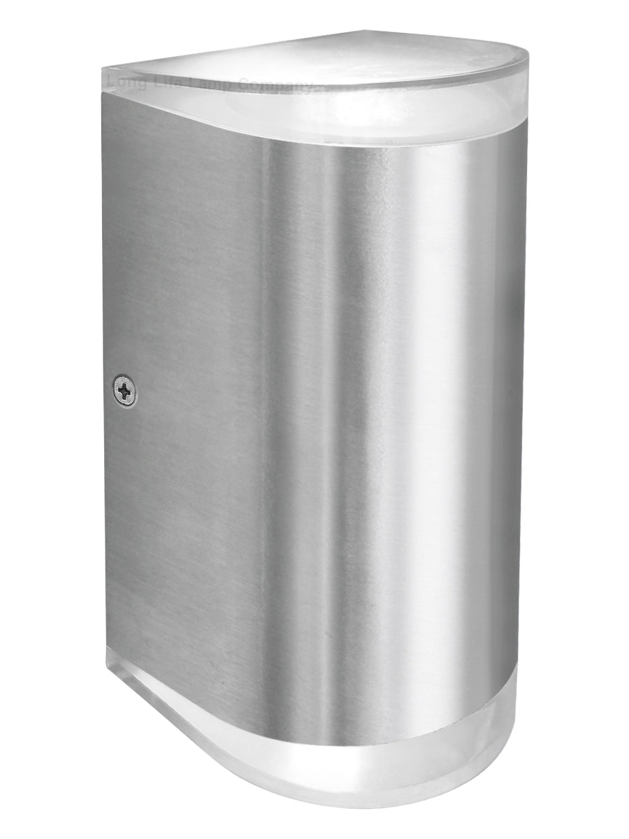 Modern 6W LED Double Outdoor Wall Light Stainless Steel Cool White ZLC322CW - Free delivery on all orders