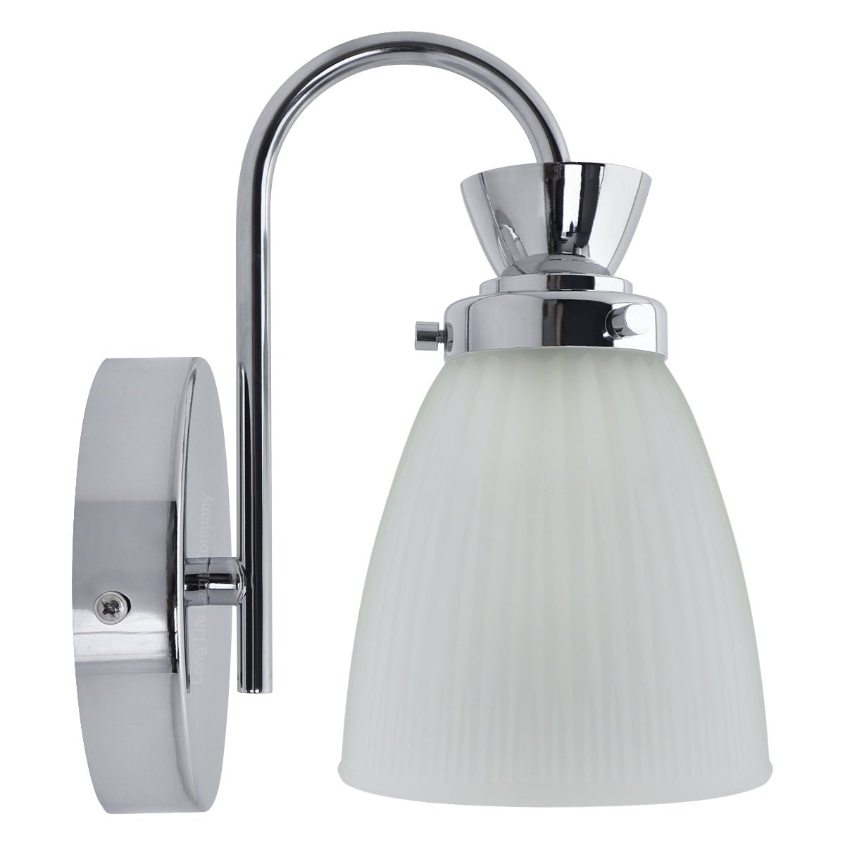 Modern Bathroom Wall Light Chrome IP44 Frosted Glass with G9 LED 5w Warm White - Energy Light Bulbs - Free delivery on all orders