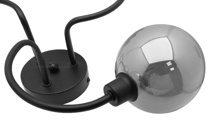Modern Black 3 Way Spot Flush Ceiling Light with 3 x G9 5W CW - Energy Light Bulbs - Free delivery on all orders