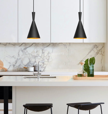 Modern Black Metal Ceiling Pendant Light - Energy Light Bulbs - Free delivery on all orders