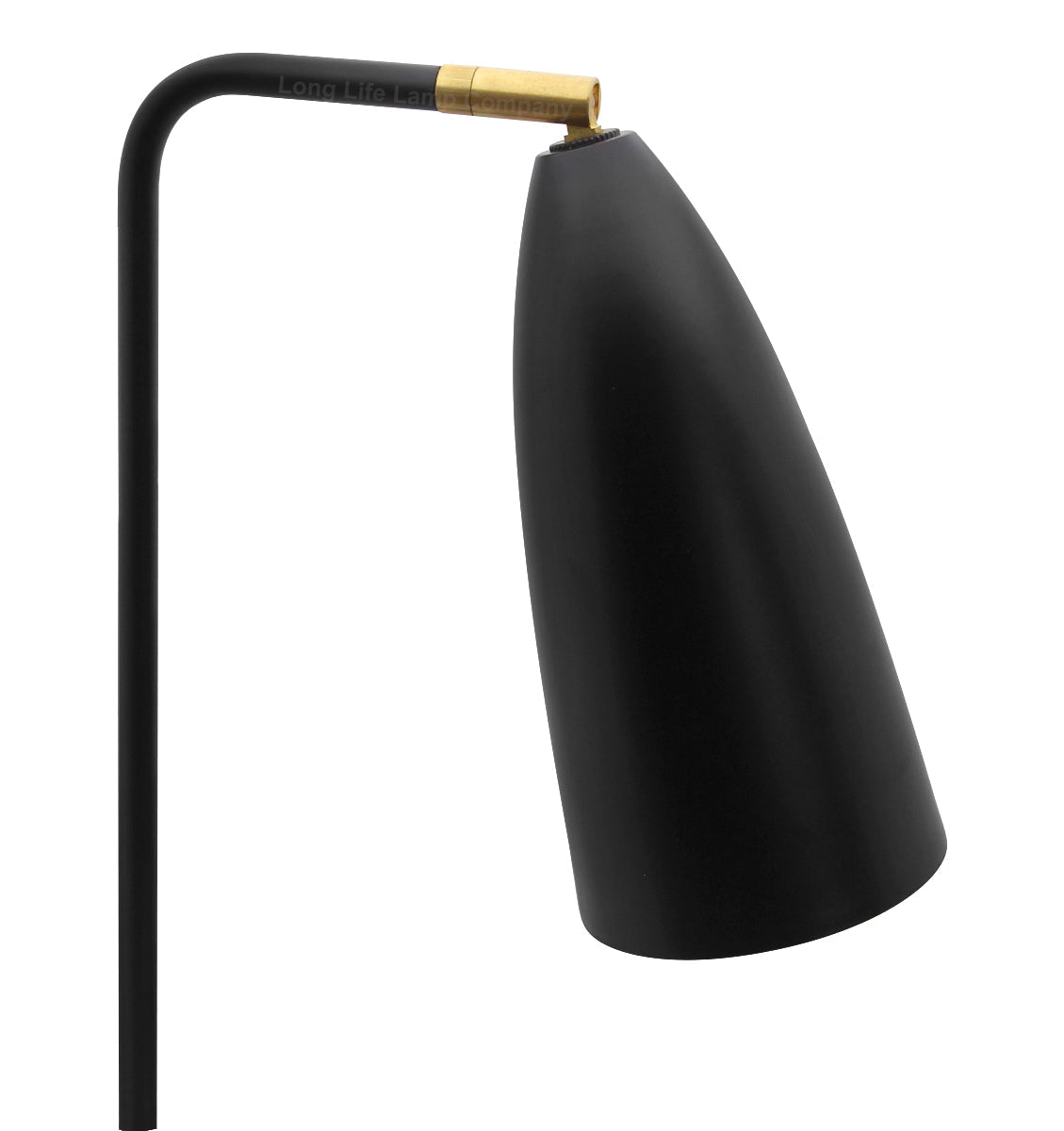 Modern Black Metal Table Lamp Adjustable Scone Shade Brass Joint - Energy Light Bulbs - Free delivery on all orders