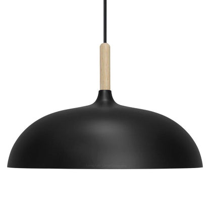 Modern Black Pendant Light Shade Dome Metal Wooden Nordic Kitchen Island Ceiling Lights - Energy Light Bulbs - Free delivery on all orders