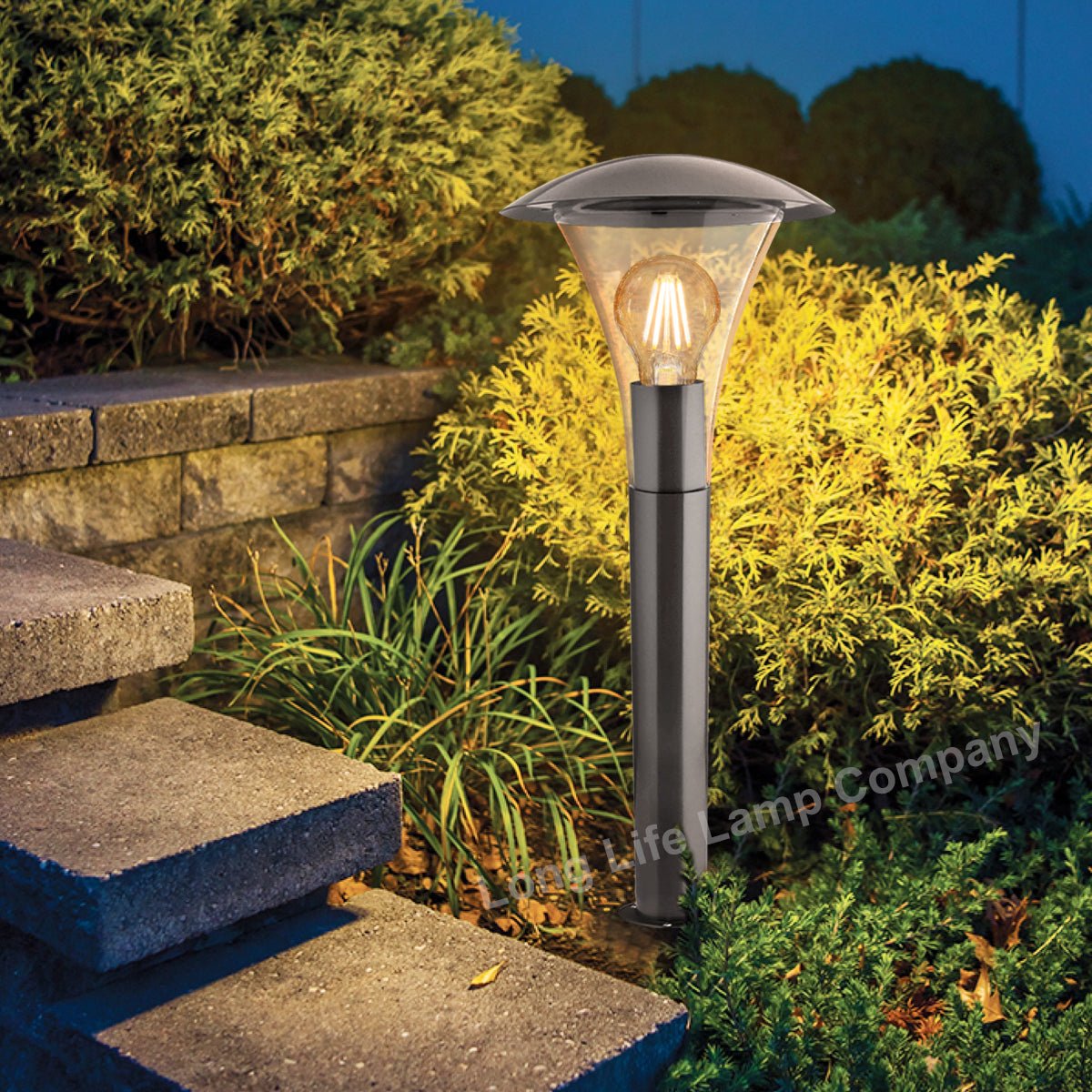 Modern Bollard Garden Lamp Post Stainless Steel Outdoor Light - Energy Light Bulbs - Free delivery on all orders