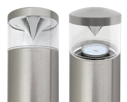 Modern Bollard Post Light Stainless Steel ZLC075 with LED GU10 Red Blue Green Amber RGB - Free delivery on all orders