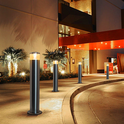 Modern Bollard Post Light Stainless Steel ZLC075 with LED GU10 Red Blue Green Amber RGB - Free delivery on all orders