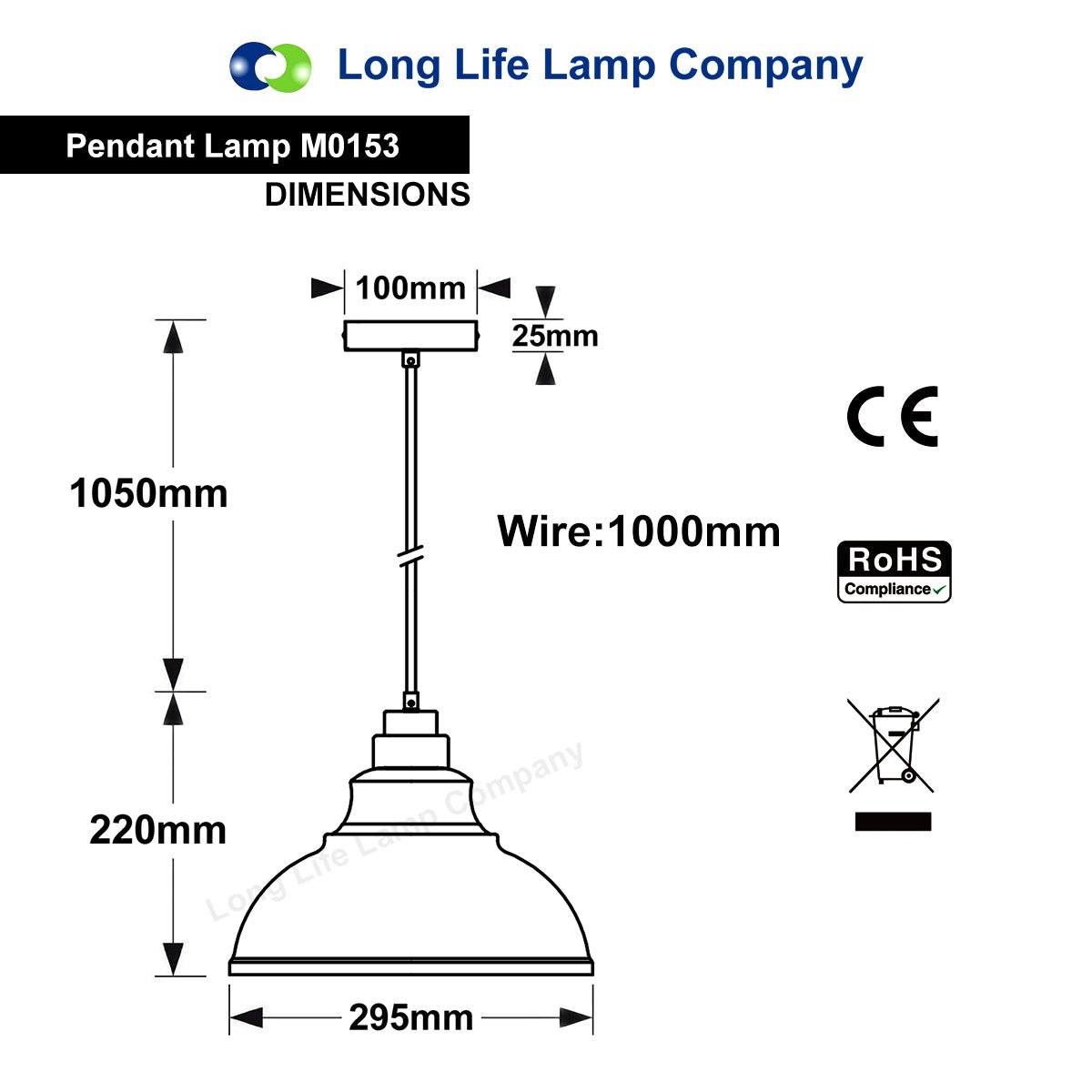 Modern Ceiling Copper Pendant Light M0153 - Energy Light Bulbs - Free delivery on all orders