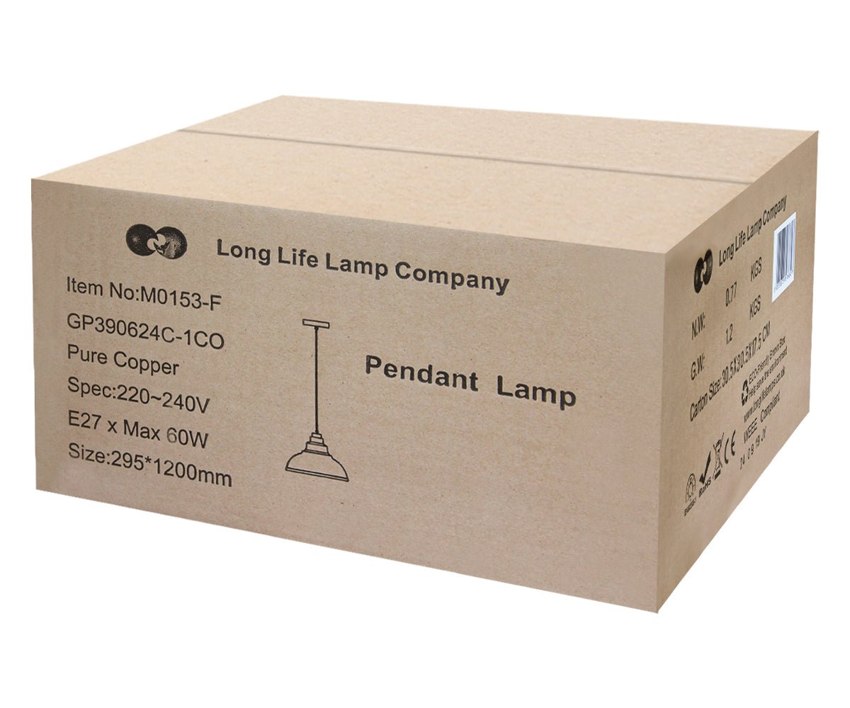 Modern Ceiling Copper Pendant Light M0153 - Energy Light Bulbs - Free delivery on all orders