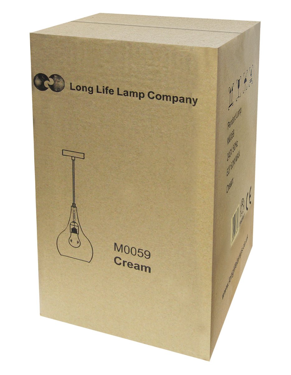 Modern Ceiling Pendant Droplet Light Shade White Finish Fine Metal - Energy Light Bulbs - Free delivery on all orders