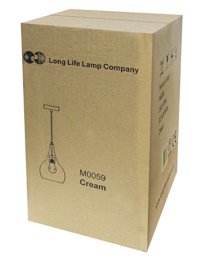 Modern Ceiling Pendant Droplet Light Shade White Finish Fine Metal - Energy Light Bulbs - Free delivery on all orders