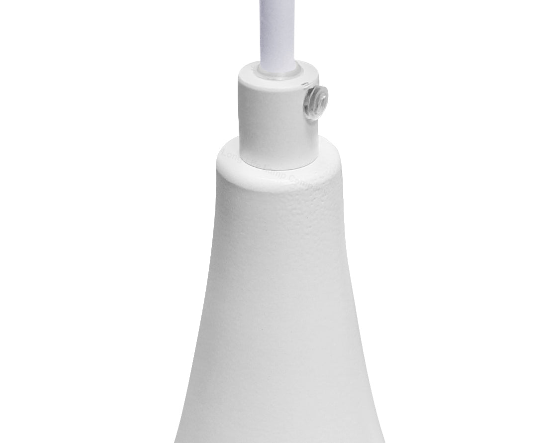 Modern Ceiling Pendant Droplet Light Shade White Finish Fine Metal - Energy Light Bulbs - Free delivery on all orders