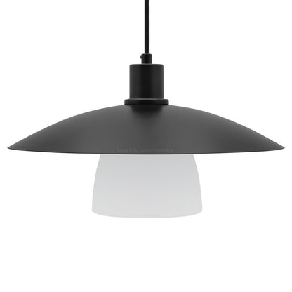 Modern Ceiling Pendant Light Black Frosted Glass - Energy Light Bulbs - Free delivery on all orders