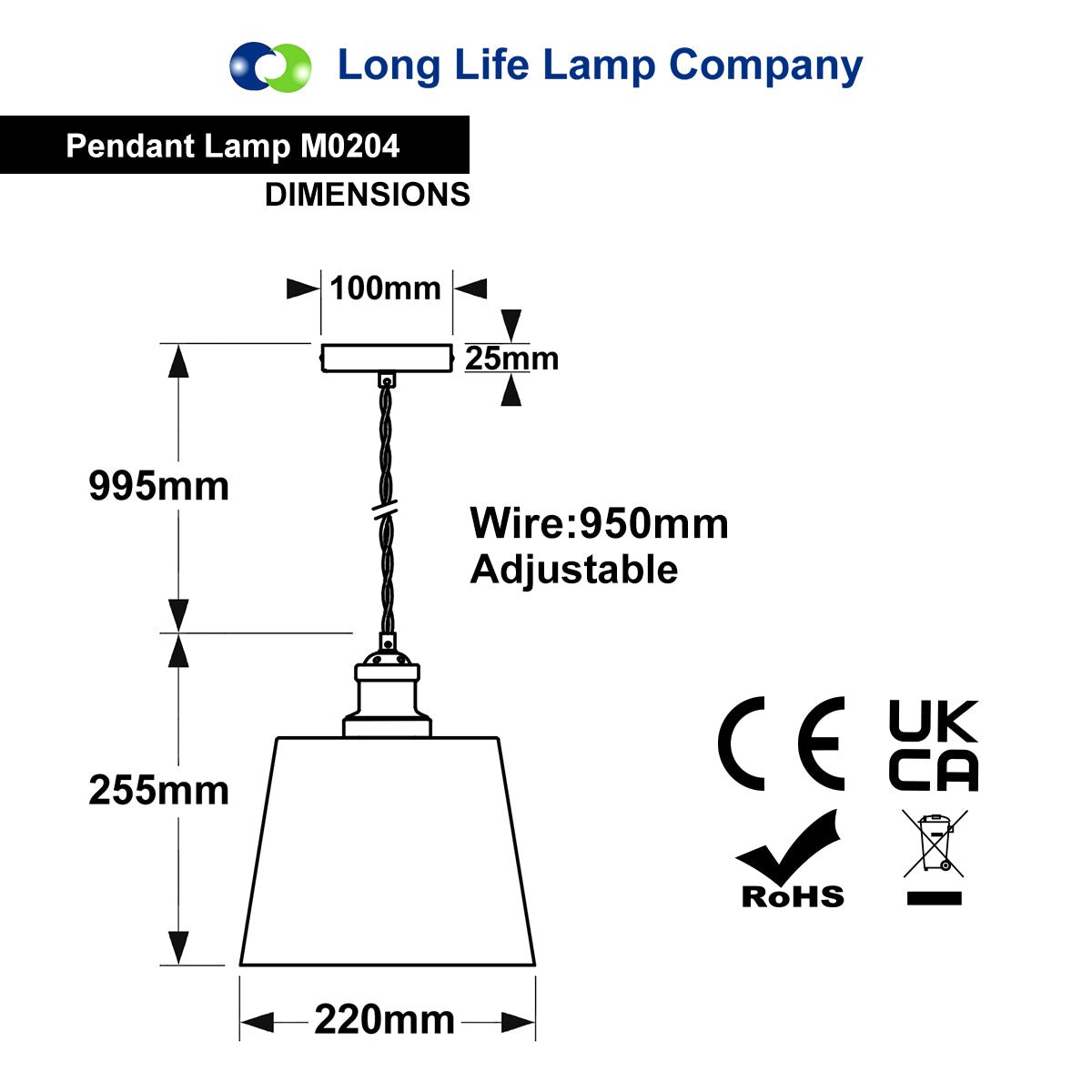 Modern Ceiling Pendant Light Black Metal Sconce Minimalist Lamp Shade M0204 - Free delivery on all orders