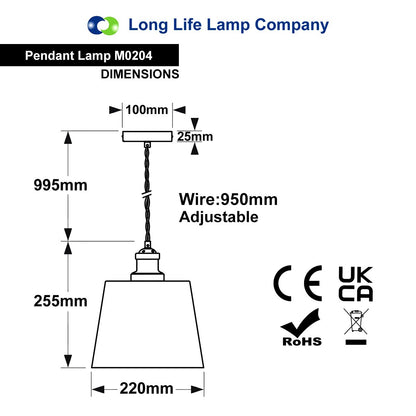 Modern Ceiling Pendant Light Black Metal Sconce Minimalist Lamp Shade M0204 - Free delivery on all orders