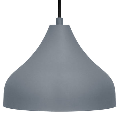 Modern Ceiling Pendant Light Dome Grey Mini Lamp Shade - Energy Light Bulbs - Free delivery on all orders