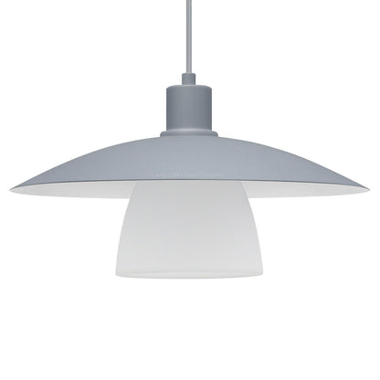 Modern Ceiling Pendant Light Grey Frosted Glass - Energy Light Bulbs - Free delivery on all orders