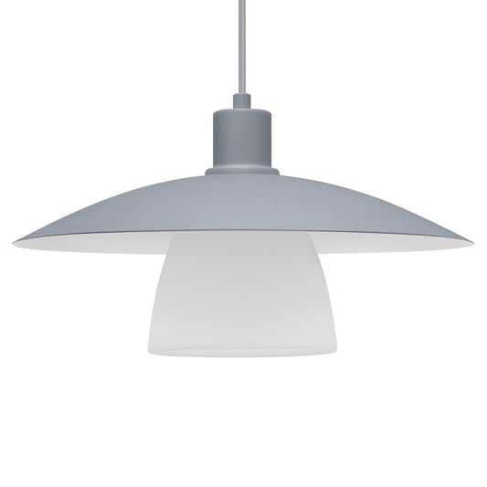 Modern Ceiling Pendant Light Grey Frosted Glass - Energy Light Bulbs - Free delivery on all orders