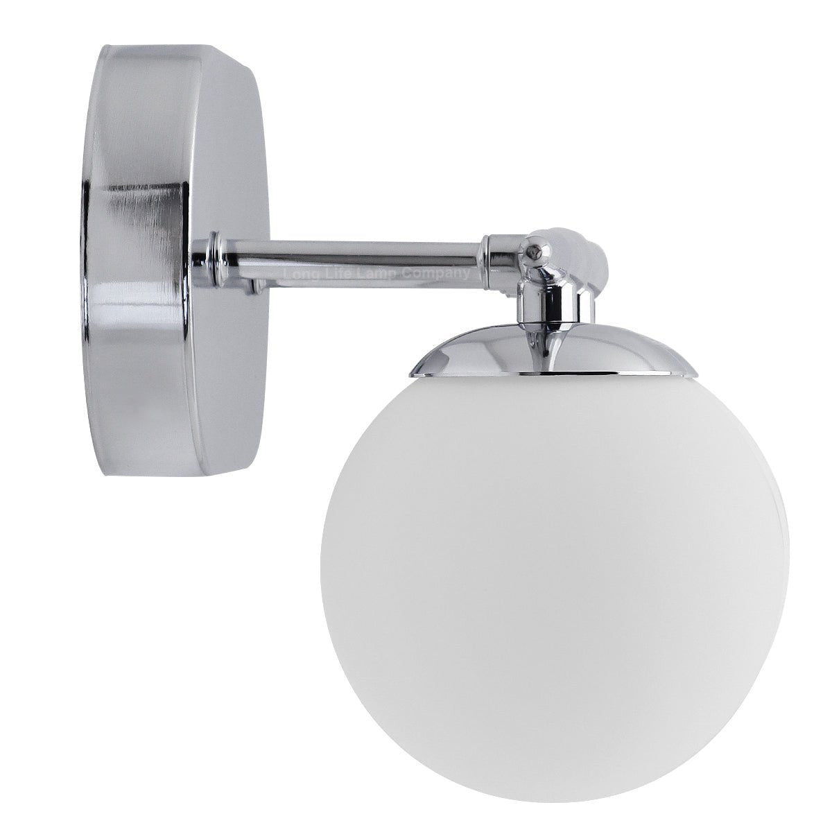 Modern Chrome Double Globe Wall Light with G9 Warm White LED - Energy Light Bulbs - Free delivery on all orders