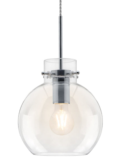 Modern Clear Glass Globe Ceiling Pendant Light Ball Lamp Shade - Energy Light Bulbs - Free delivery on all orders
