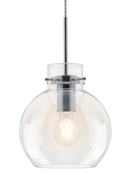 Modern Clear Glass Globe Ceiling Pendant Light Ball Lamp Shade - Energy Light Bulbs - Free delivery on all orders