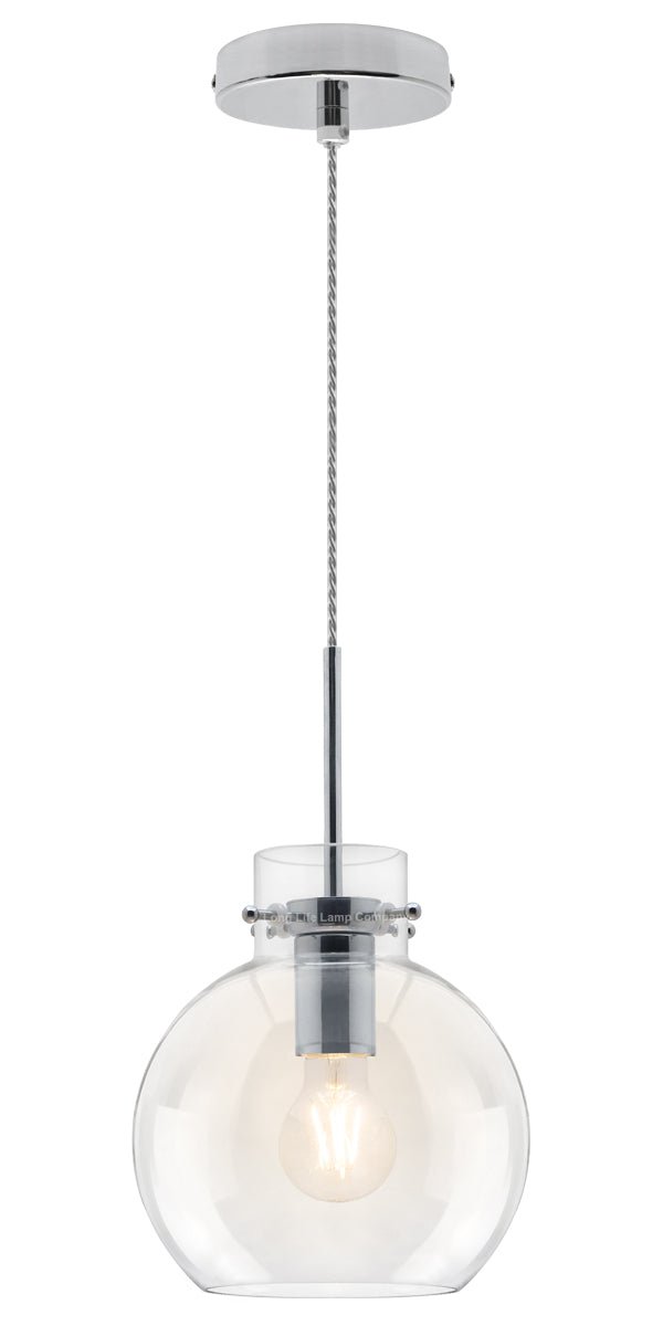 Modern Clear Glass Globe Ceiling Pendant Light Ball Lamp Shade - Energy Light Bulbs - Free delivery on all orders