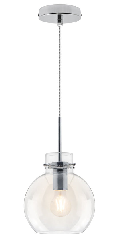 Modern Clear Glass Globe Ceiling Pendant Light Ball Lamp Shade - Energy Light Bulbs - Free delivery on all orders