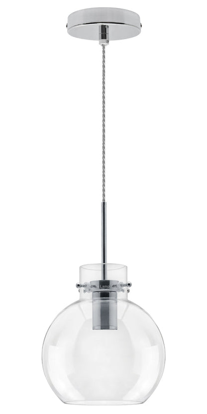 Modern Clear Glass Globe Ceiling Pendant Light Ball Lamp Shade - Energy Light Bulbs - Free delivery on all orders