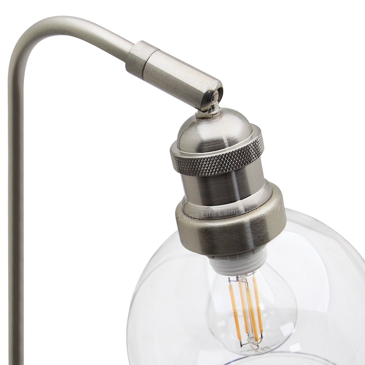 Modern Clear Glass Globe Table Lamp H3004 - Energy Light Bulbs - Free delivery on all orders