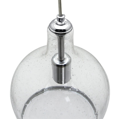 Modern Clear Transparent Glass Ceiling Pendant Shade Bell Bubble Effect - Energy Light Bulbs - Free delivery on all orders