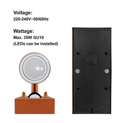Modern Copper Outdoor Wall Light PIR Movement Sensor Detector IP65 - Energy Light Bulbs - Free delivery on all orders