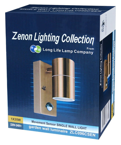 Modern Copper Outdoor Wall Light PIR Movement Sensor Detector IP65 - Energy Light Bulbs - Free delivery on all orders