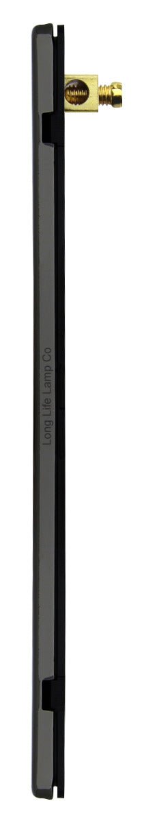 Modern Double Black Nickel Wall Blanking Plate Scewless Finish N402GME - Energy Light Bulbs - Free delivery on all orders