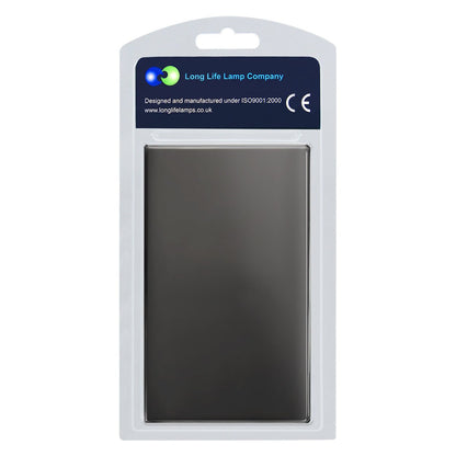 Modern Double Black Nickel Wall Blanking Plate Scewless Finish N402GME - Energy Light Bulbs - Free delivery on all orders