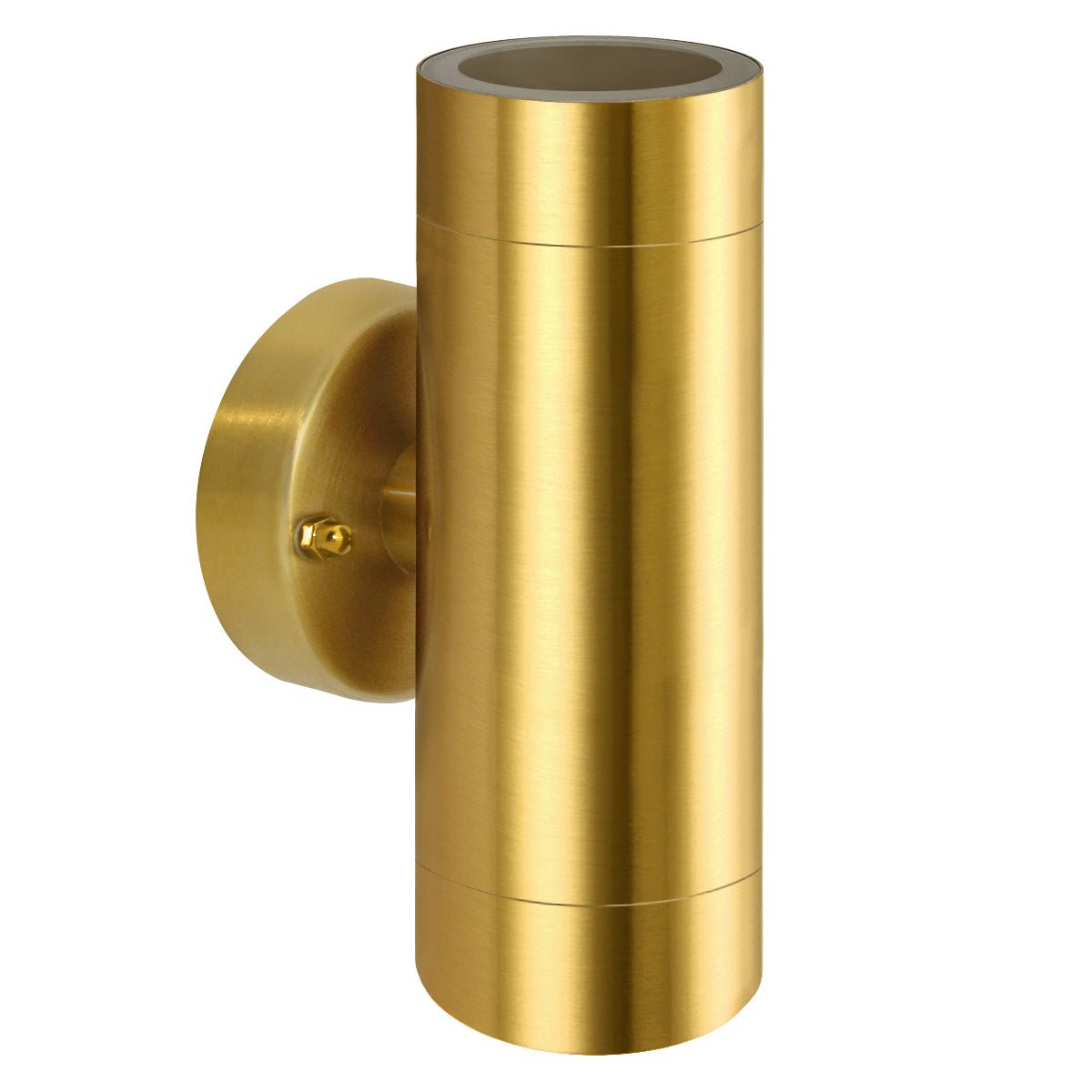 IP65 Double Outdoor Wall Light Brass LED GU10 - Energy Light Bulbs - Free delivery on all orders