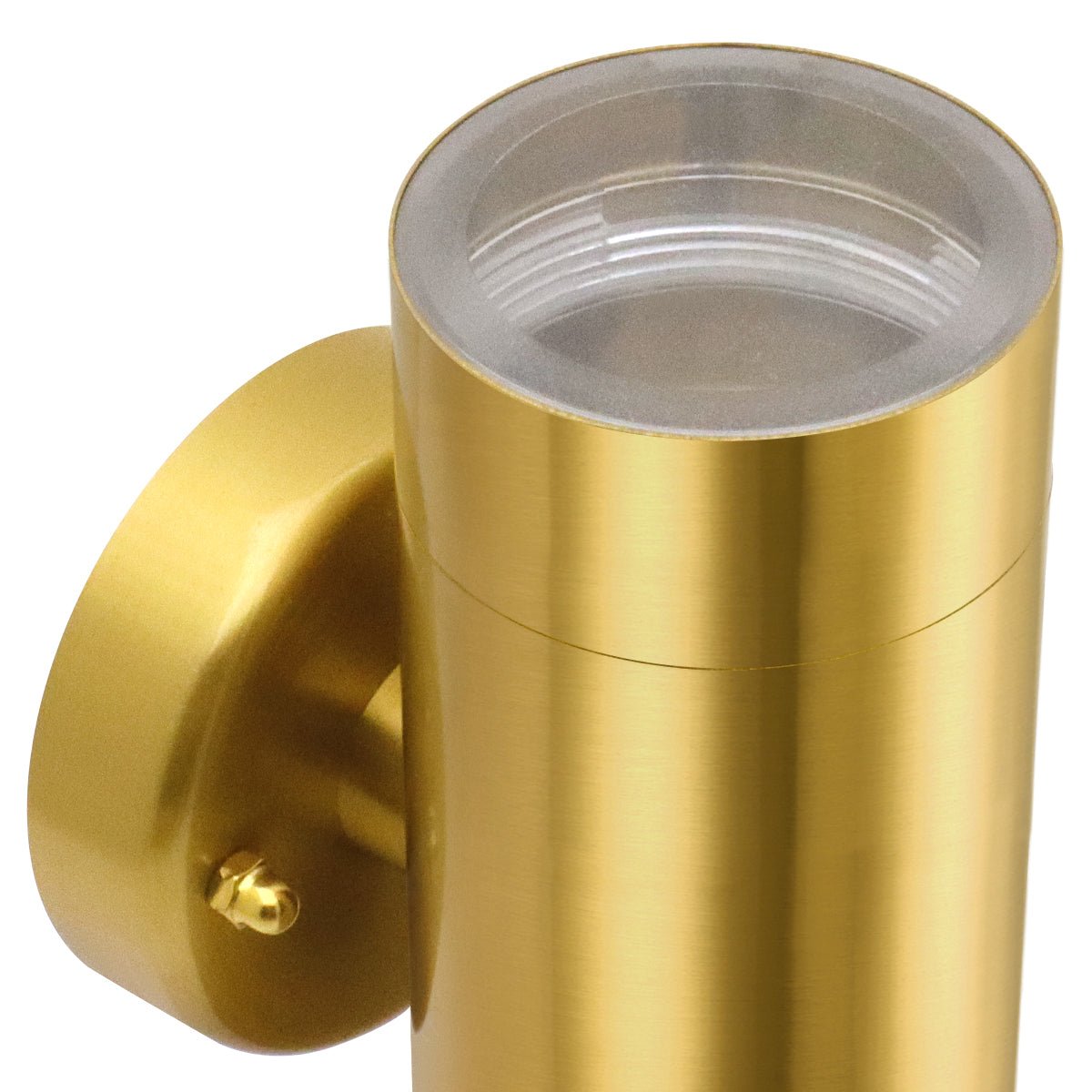 IP65 Double Outdoor Wall Light Brass LED GU10 - Energy Light Bulbs - Free delivery on all orders