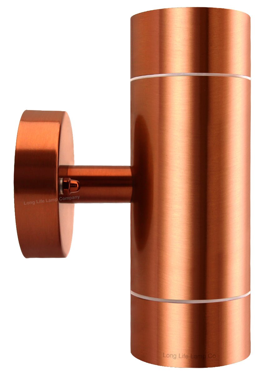 Modern Double Outdoor Wall Light Stainless Steel Copper IP65 - Energy Light Bulbs - Free delivery on all orders