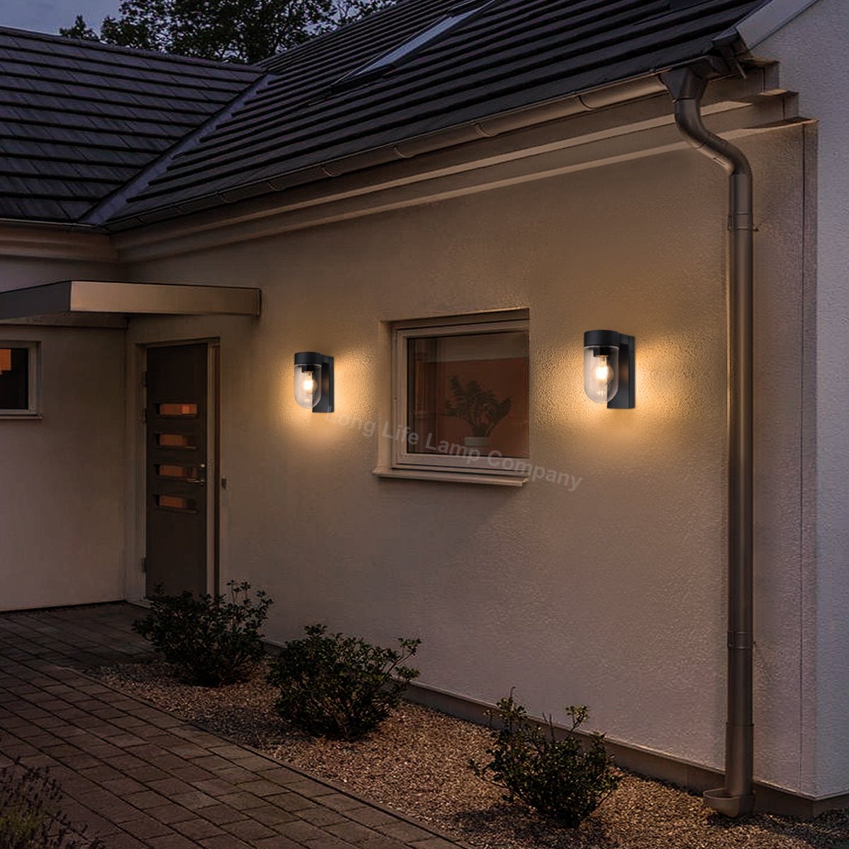 Modern Garden Outdoor Black Wall Light Lantern ZLC367B - Energy Light Bulbs - Free delivery on all orders