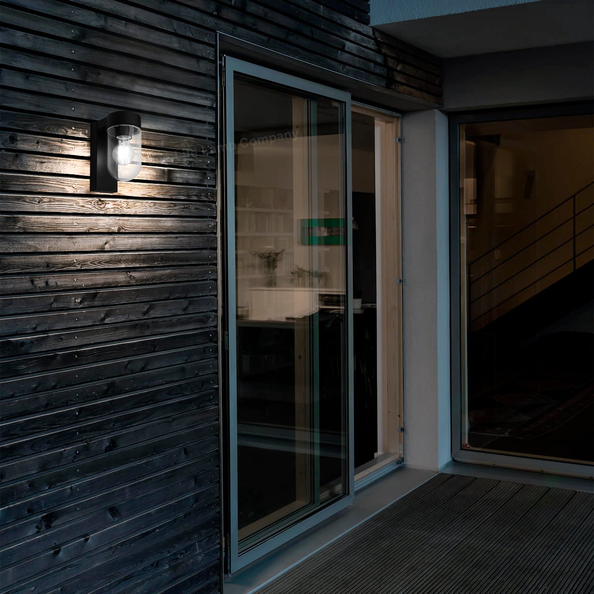 Modern Garden Outdoor Black Wall Light Lantern ZLC367B - Energy Light Bulbs - Free delivery on all orders