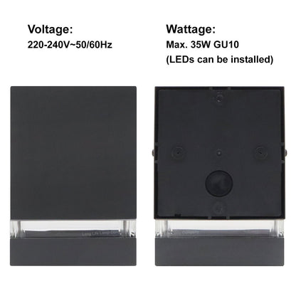 Modern Garden Outdoor Single Black Wall Light IP44 - Energy Light Bulbs - Free delivery on all orders