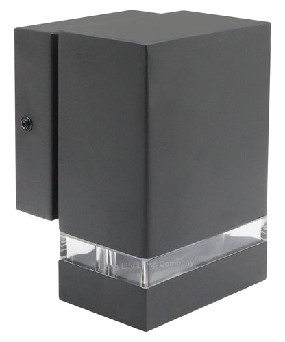 Modern Garden Outdoor Single Black Wall Light IP44 - Energy Light Bulbs - Free delivery on all orders
