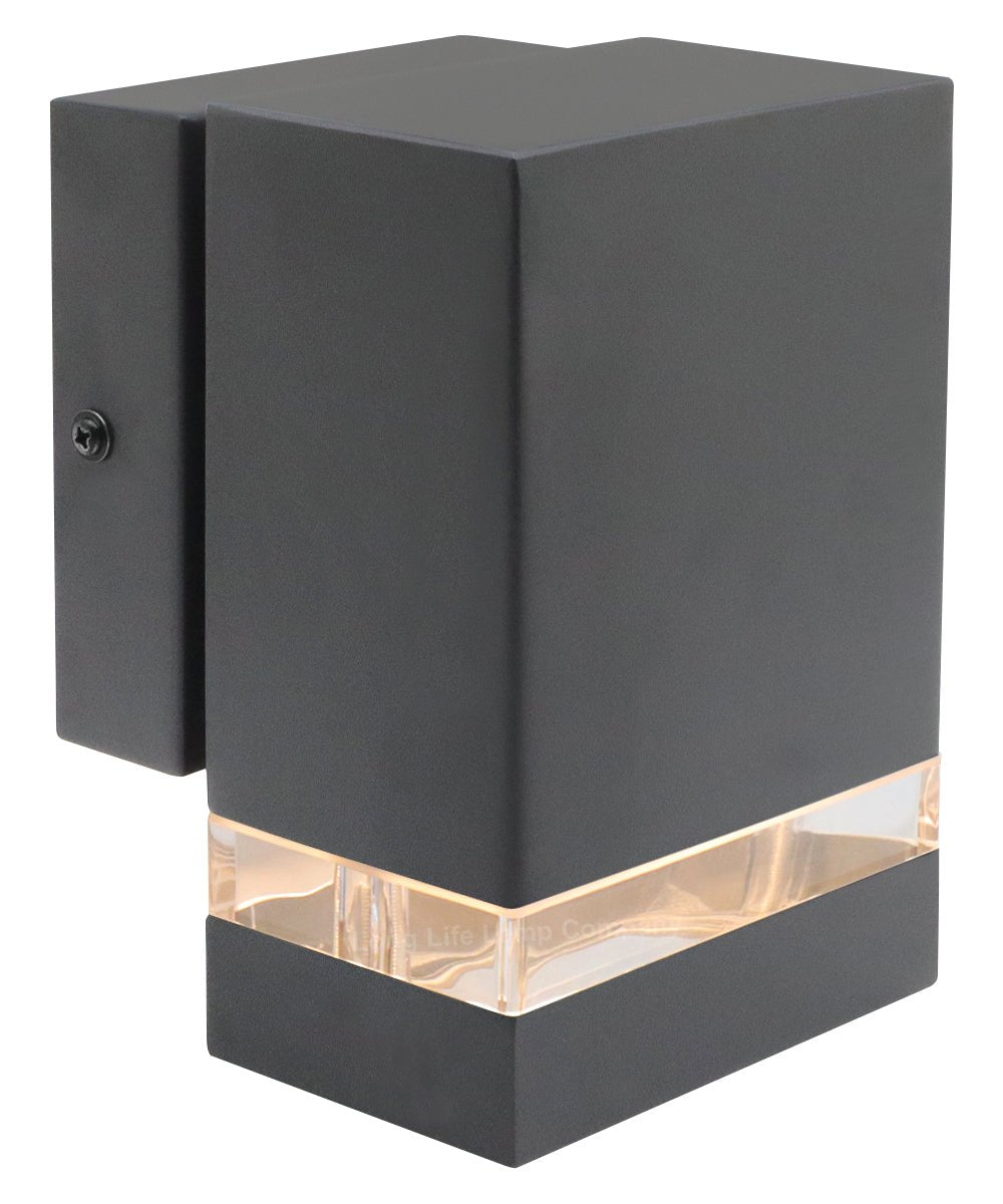 Modern Garden Outdoor Single Black Wall Light IP44 - Energy Light Bulbs - Free delivery on all orders