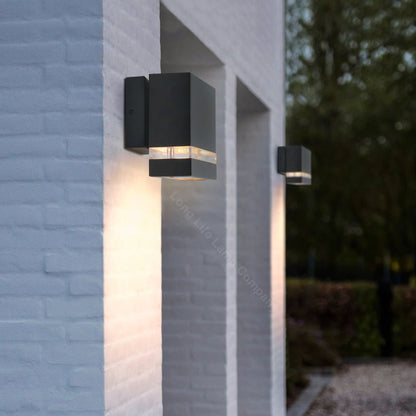 Modern Garden Outdoor Single Black Wall Light IP44 - Energy Light Bulbs - Free delivery on all orders