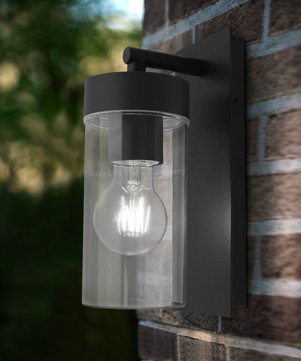 Modern Garden Outdoor Wall Light Lantern Clear Diffuser ZLC344 with 4W LED - Free delivery on all orders