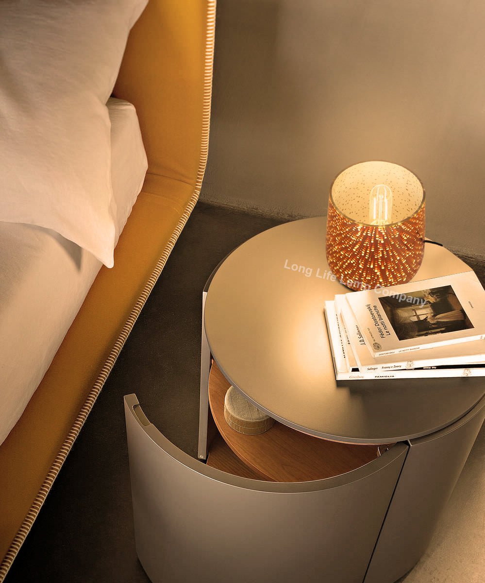 Modern Glass Table Lamp 3D Speckle Copper Finish - Energy Light Bulbs - Free delivery on all orders