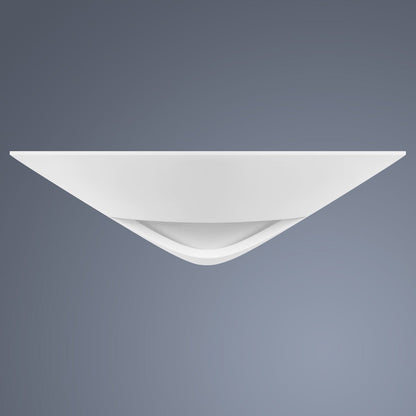 Modern Half Round Moon White Ceramic Contemporary Indoor Wall Light Lamp - Energy Light Bulbs - Free delivery on all orders