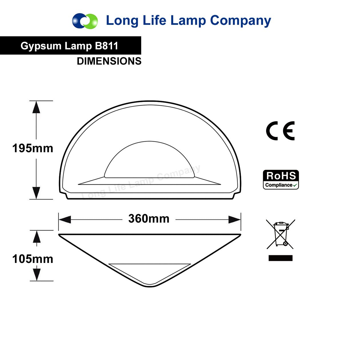 Modern Half Round Moon White Ceramic Contemporary Indoor Wall Light Lamp - Energy Light Bulbs - Free delivery on all orders