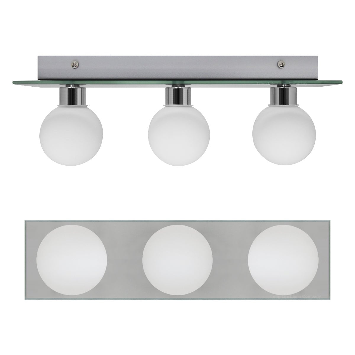 Modern IP44 Opaque 3 Globe Ceiling Light M0220 - Energy Light Bulbs - Free delivery on all orders