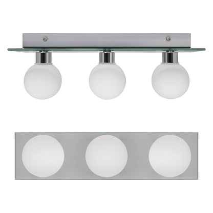 Modern IP44 Opaque 3 Globe Ceiling Light M0220 - Energy Light Bulbs - Free delivery on all orders