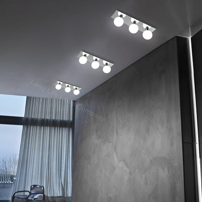 Modern IP44 Opaque 3 Globe Ceiling Light M0220 - Energy Light Bulbs - Free delivery on all orders